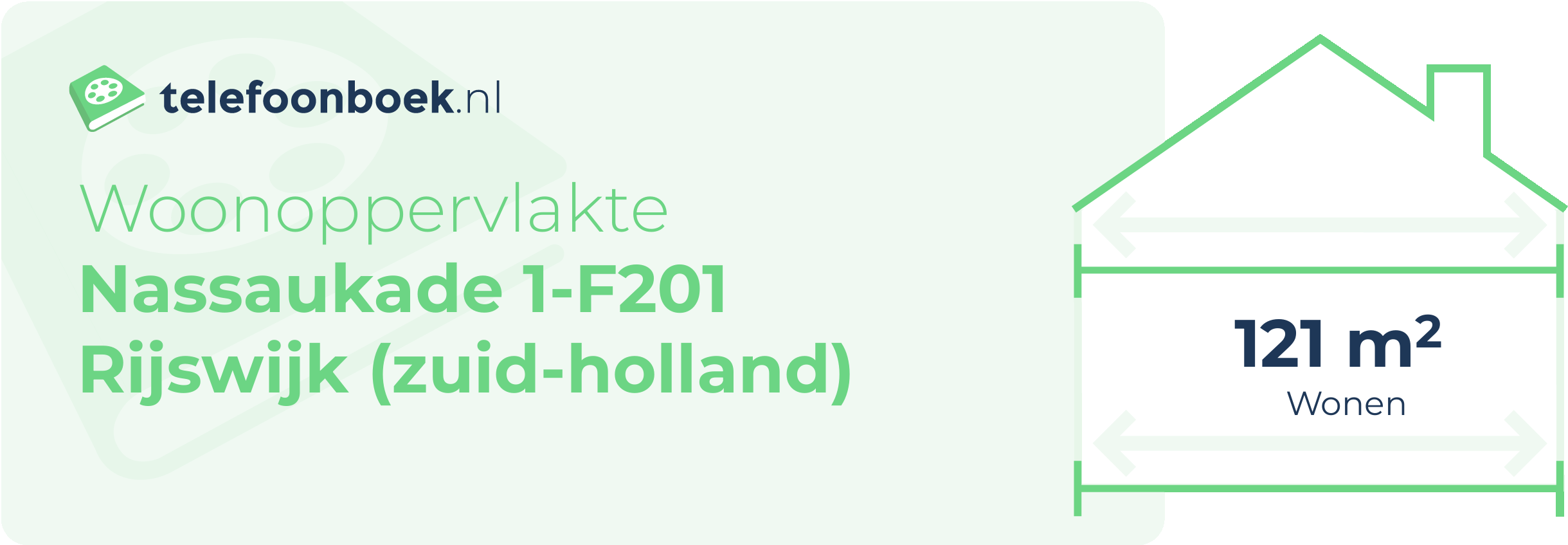 Woonoppervlakte Nassaukade 1-F201 Rijswijk (Zuid-Holland)