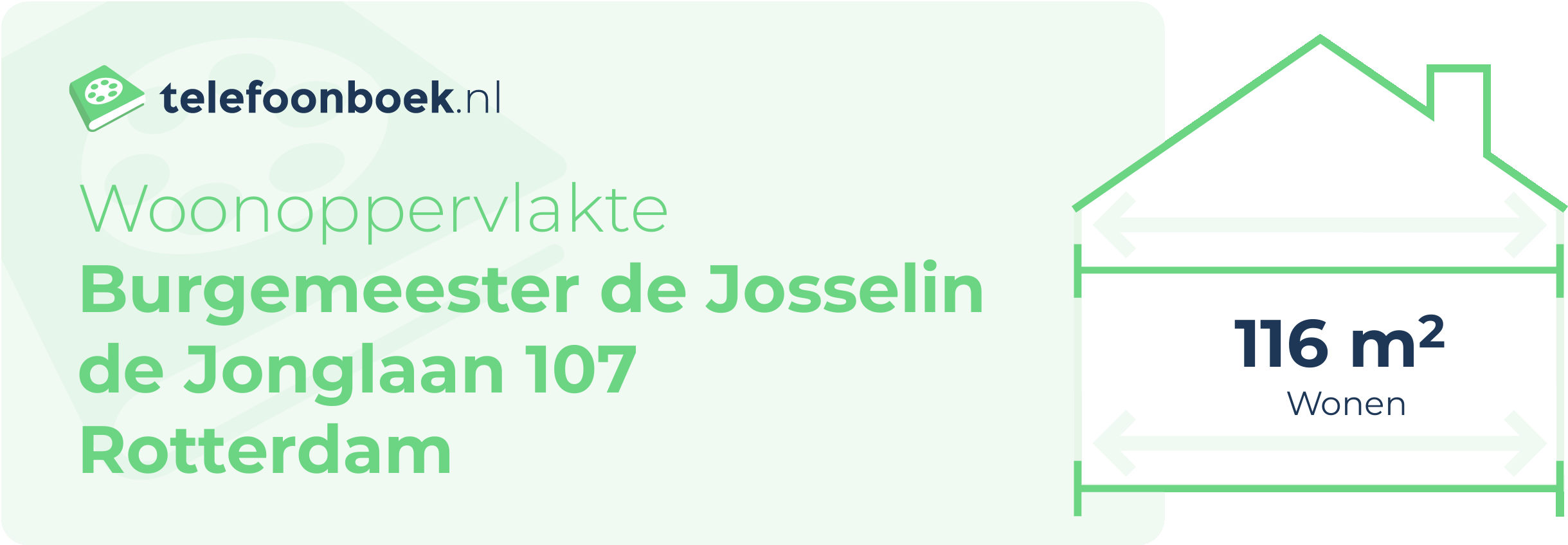 Woonoppervlakte Burgemeester De Josselin De Jonglaan 107 Rotterdam