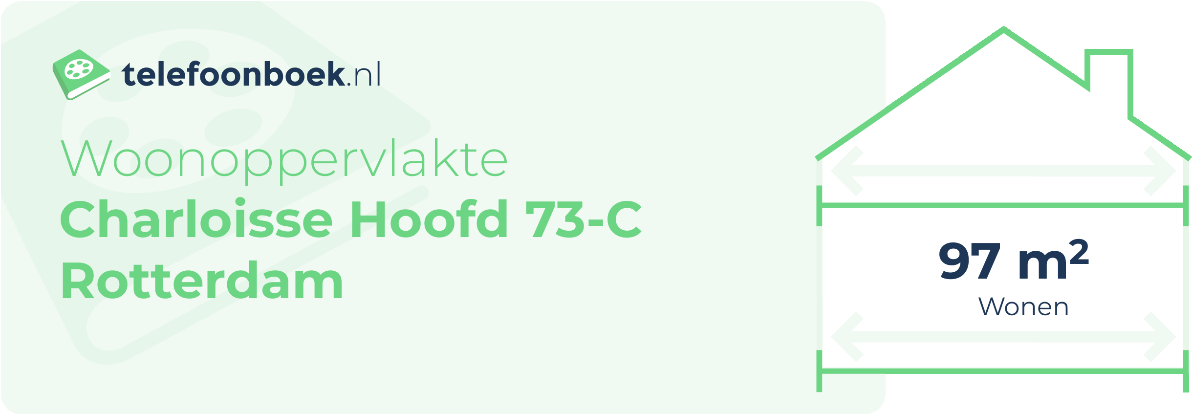 Woonoppervlakte Charloisse Hoofd 73-C Rotterdam