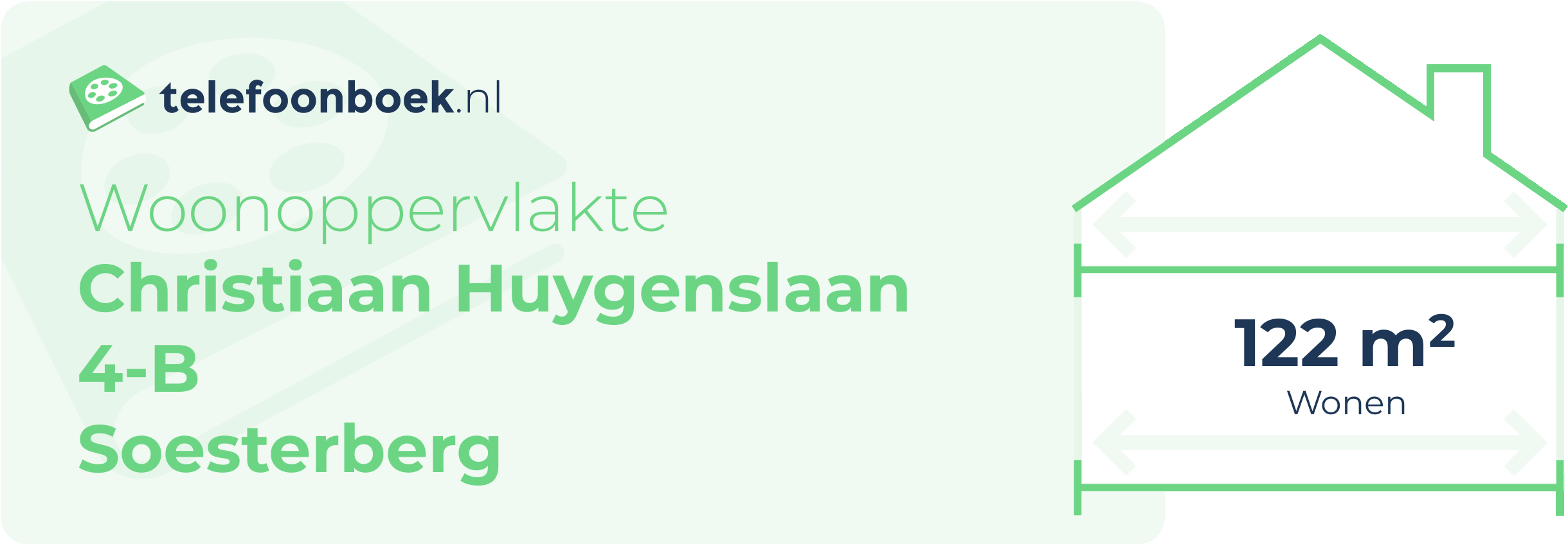 Woonoppervlakte Christiaan Huygenslaan 4-B Soesterberg