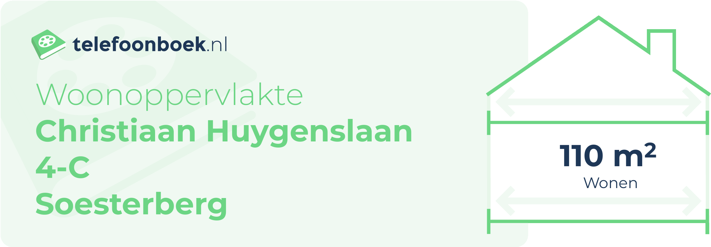Woonoppervlakte Christiaan Huygenslaan 4-C Soesterberg