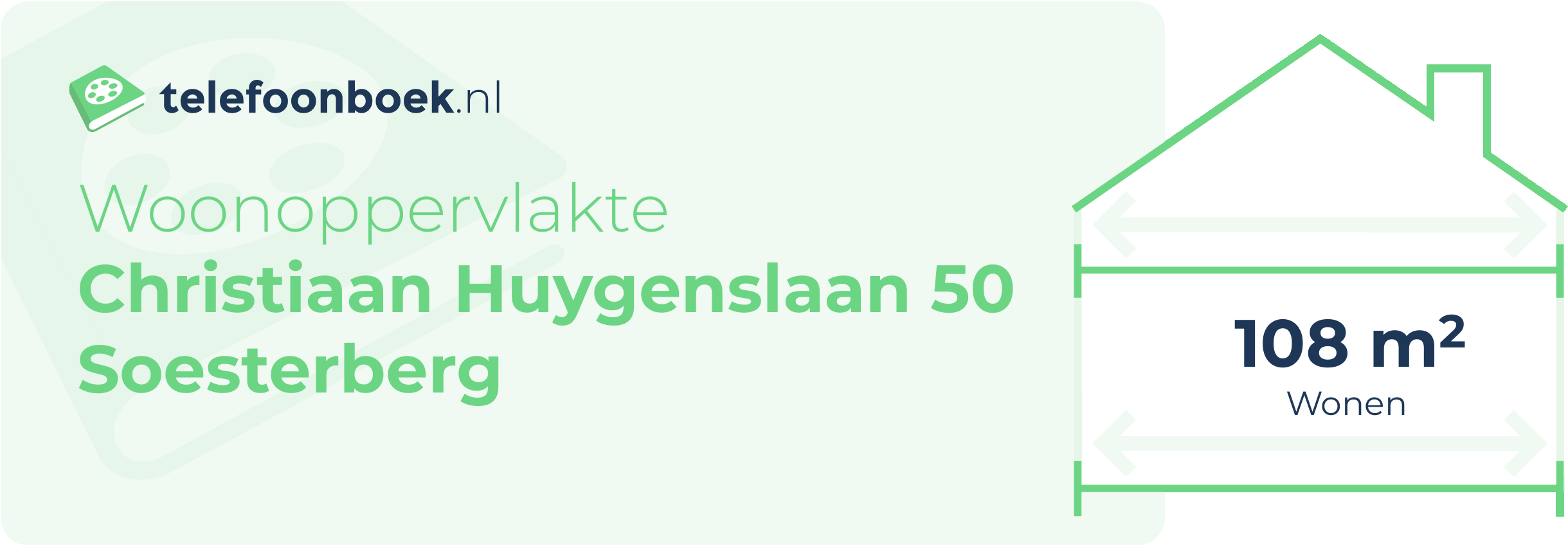 Woonoppervlakte Christiaan Huygenslaan 50 Soesterberg