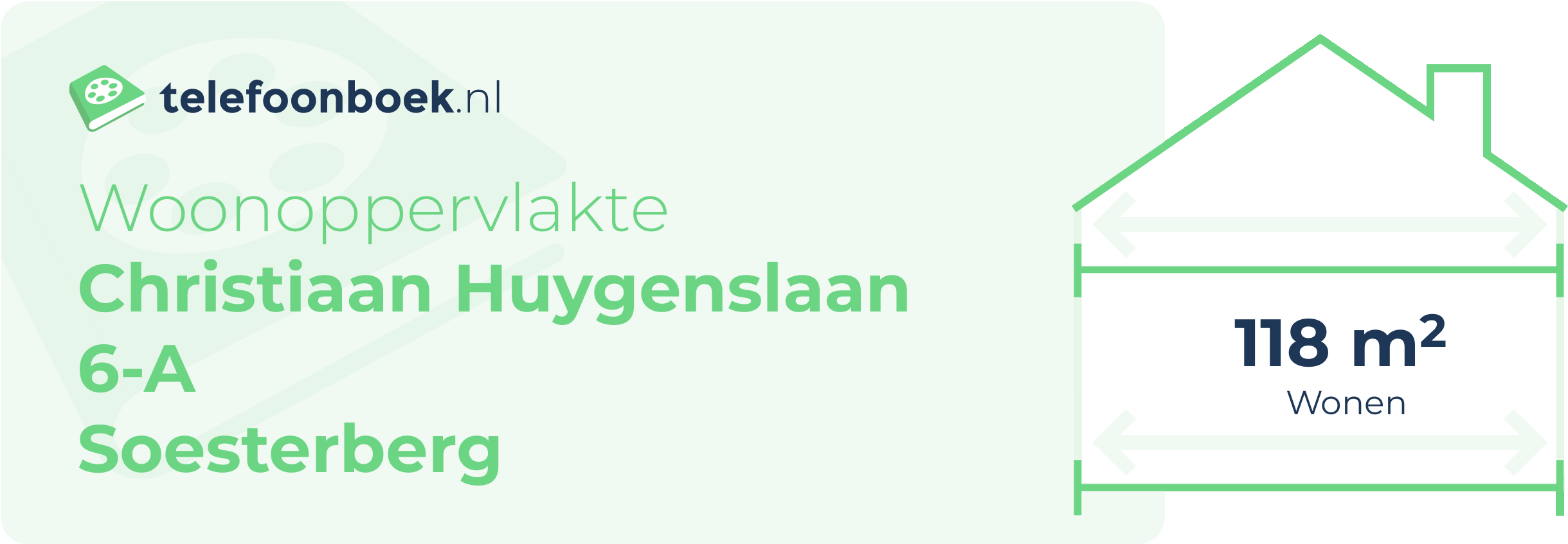 Woonoppervlakte Christiaan Huygenslaan 6-A Soesterberg