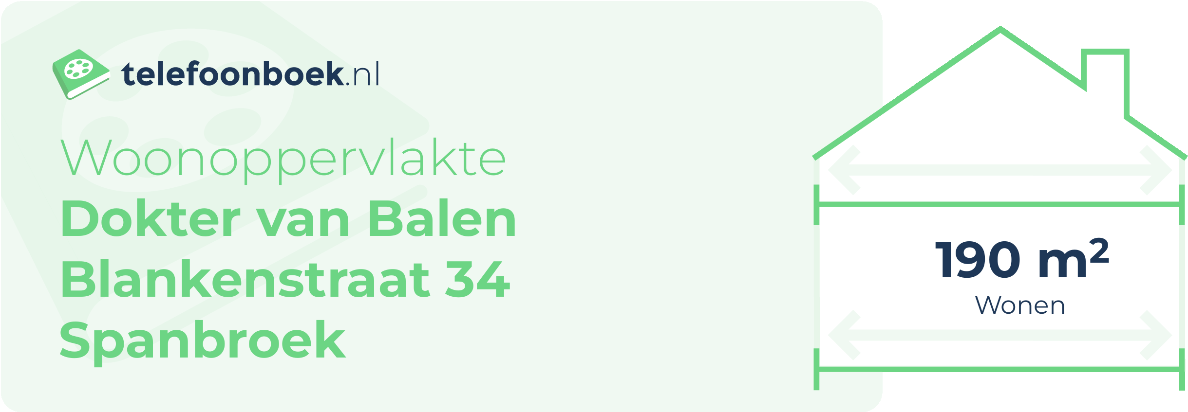 Woonoppervlakte Dokter Van Balen Blankenstraat 34 Spanbroek