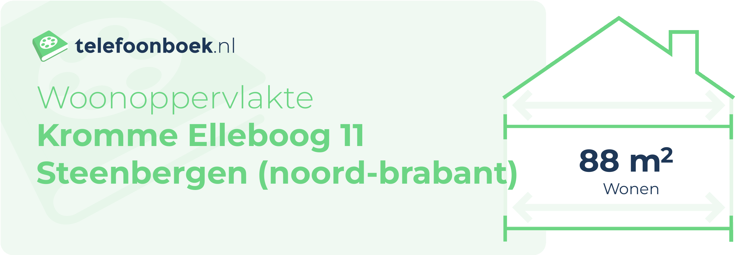 Woonoppervlakte Kromme Elleboog 11 Steenbergen (Noord-Brabant)