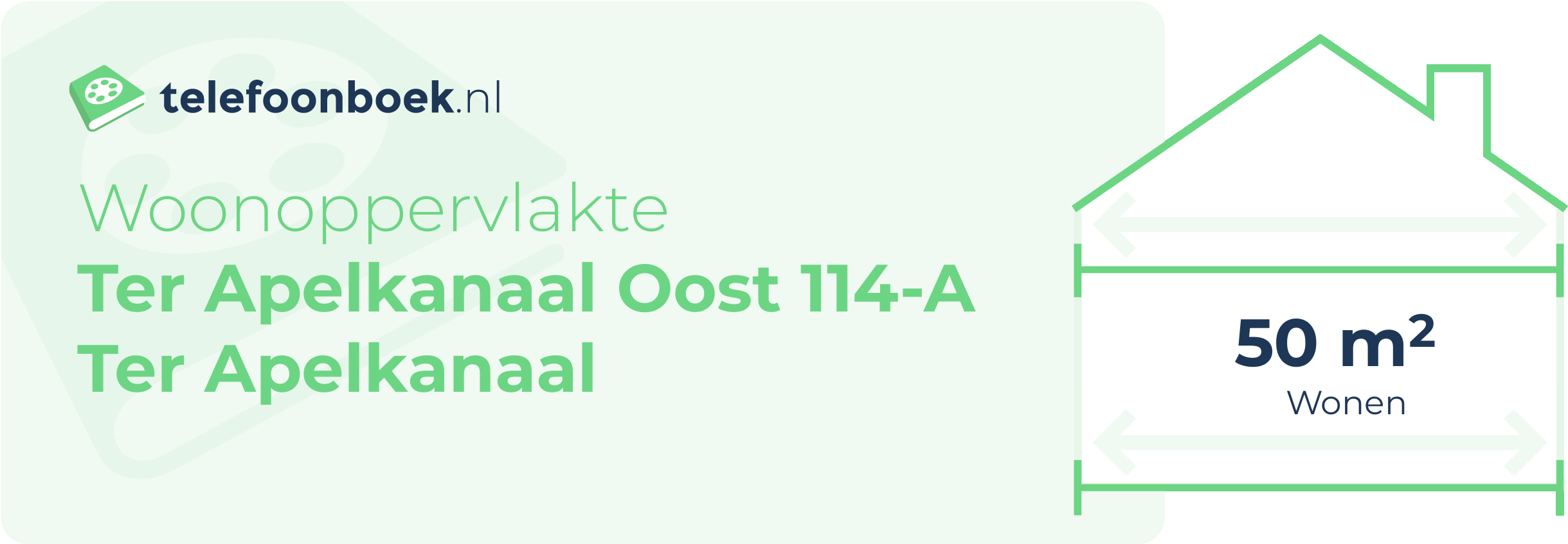 Woonoppervlakte Ter Apelkanaal Oost 114-A Ter Apelkanaal