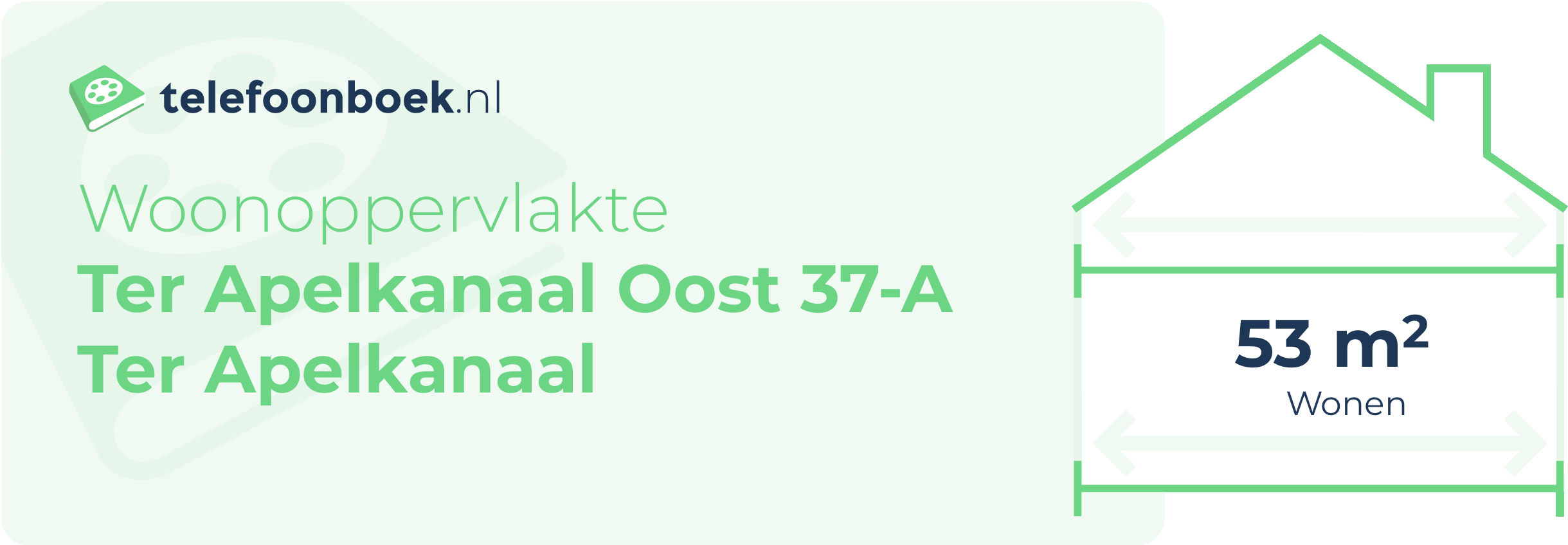 Woonoppervlakte Ter Apelkanaal Oost 37-A Ter Apelkanaal