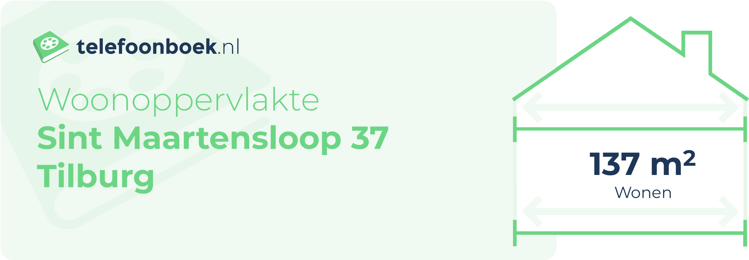 Woonoppervlakte Sint Maartensloop 37 Tilburg