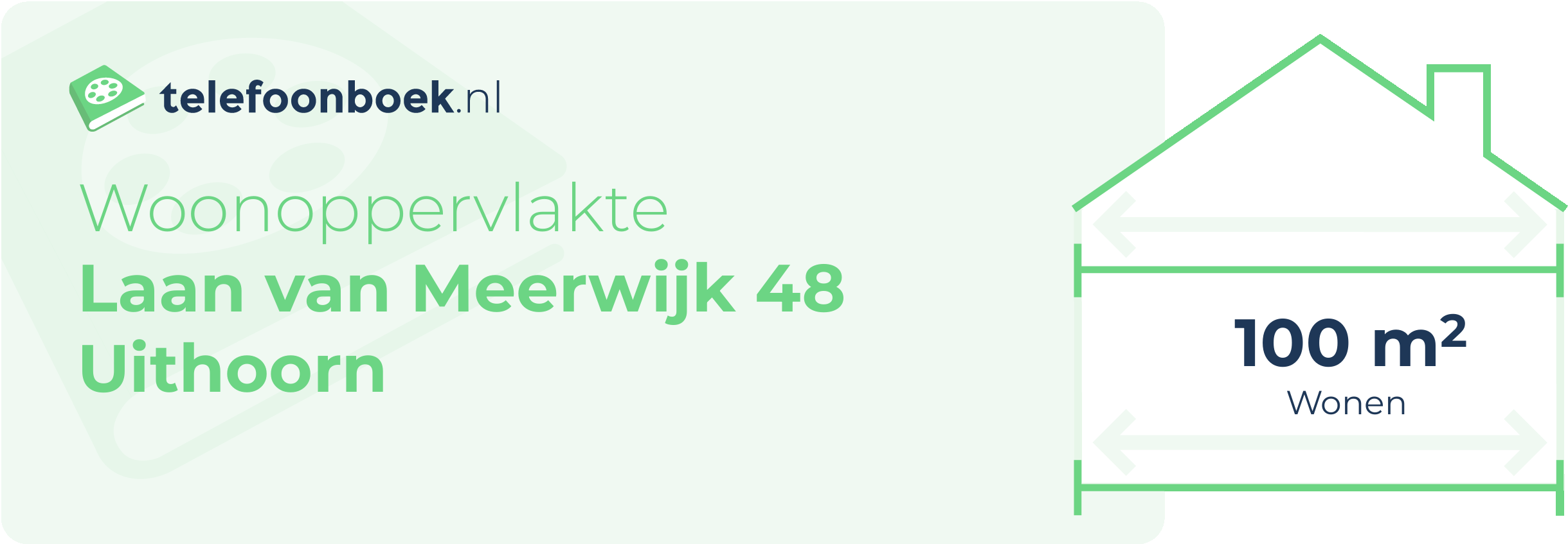 Woonoppervlakte Laan Van Meerwijk 48 Uithoorn