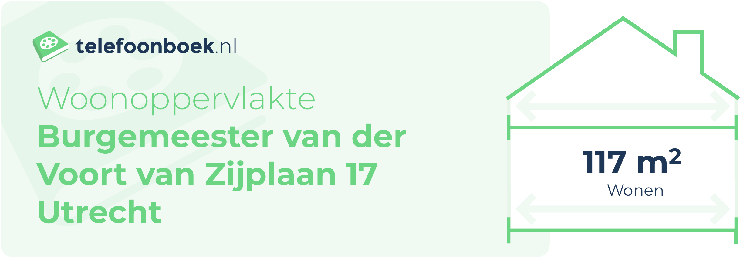 Woonoppervlakte Burgemeester Van Der Voort Van Zijplaan 17 Utrecht