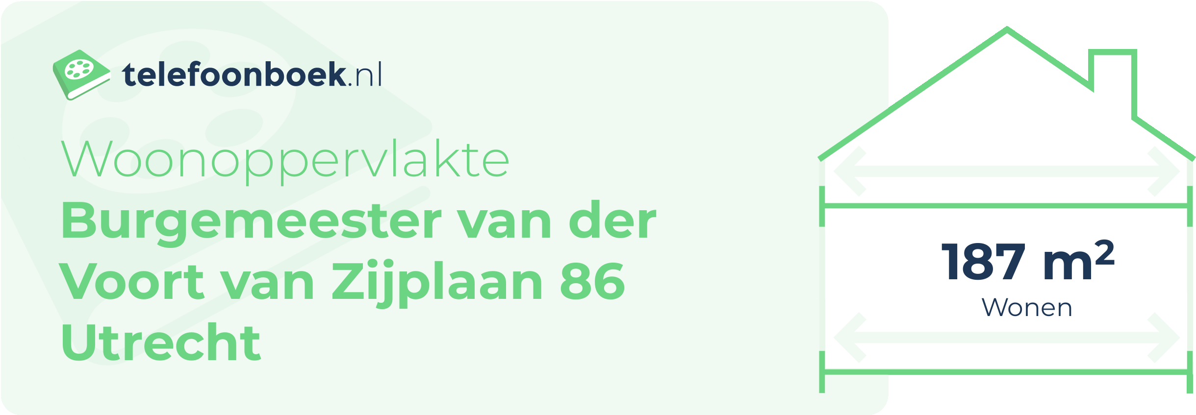 Woonoppervlakte Burgemeester Van Der Voort Van Zijplaan 86 Utrecht