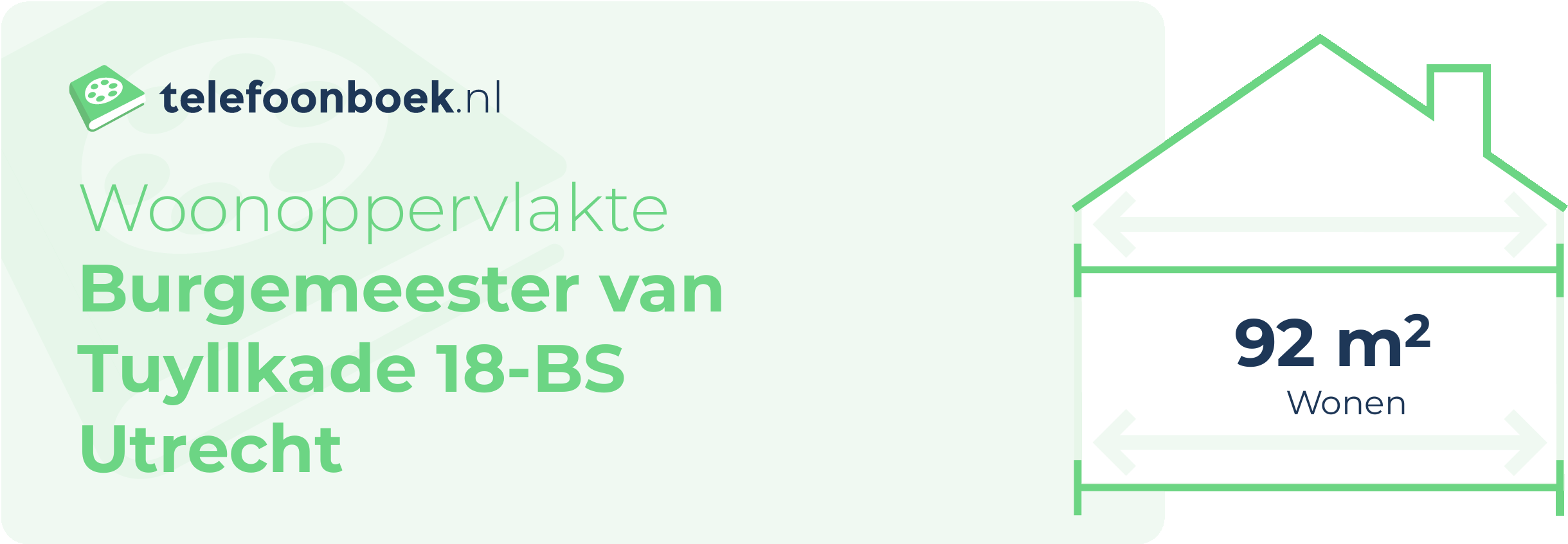 Woonoppervlakte Burgemeester Van Tuyllkade 18-BS Utrecht
