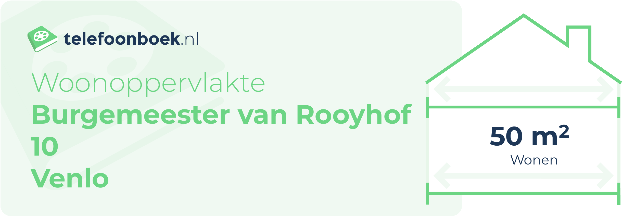Woonoppervlakte Burgemeester Van Rooyhof 10 Venlo