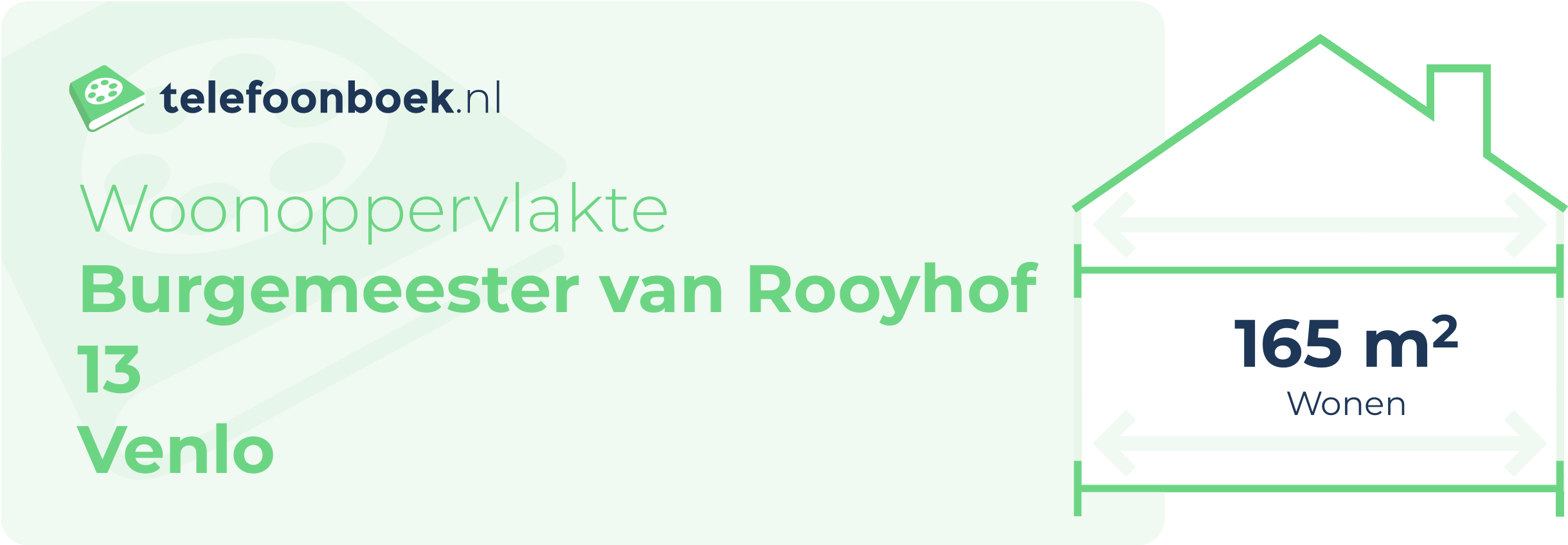 Woonoppervlakte Burgemeester Van Rooyhof 13 Venlo