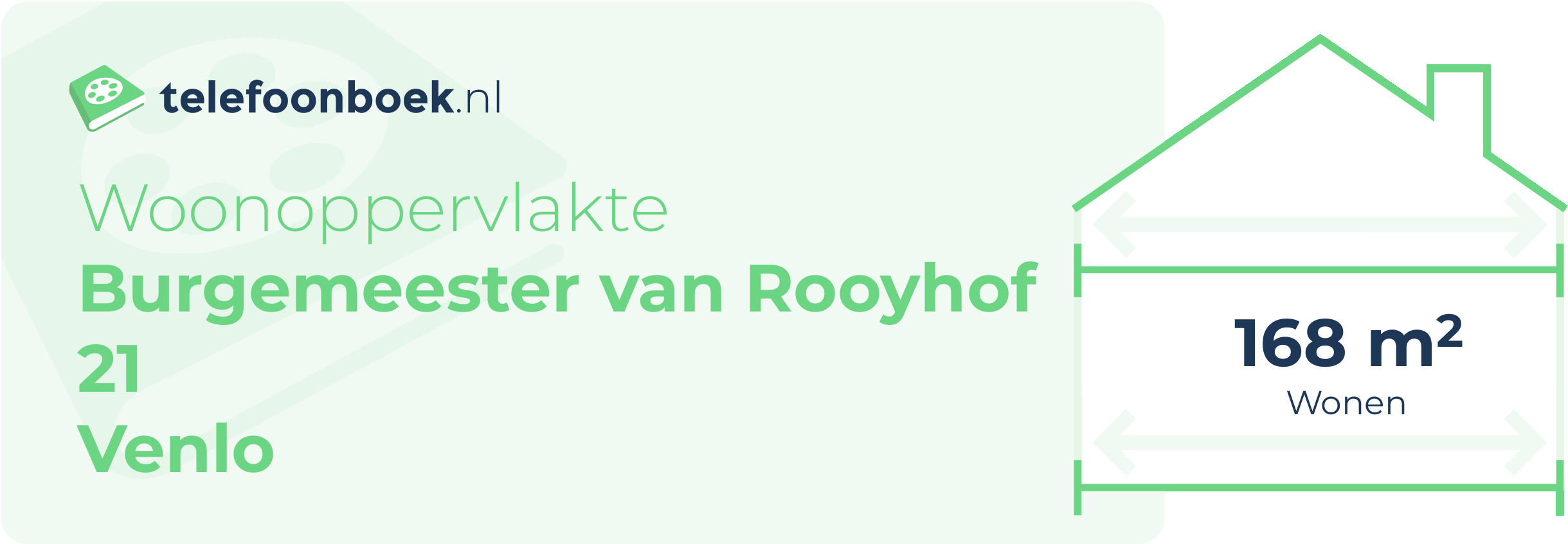 Woonoppervlakte Burgemeester Van Rooyhof 21 Venlo