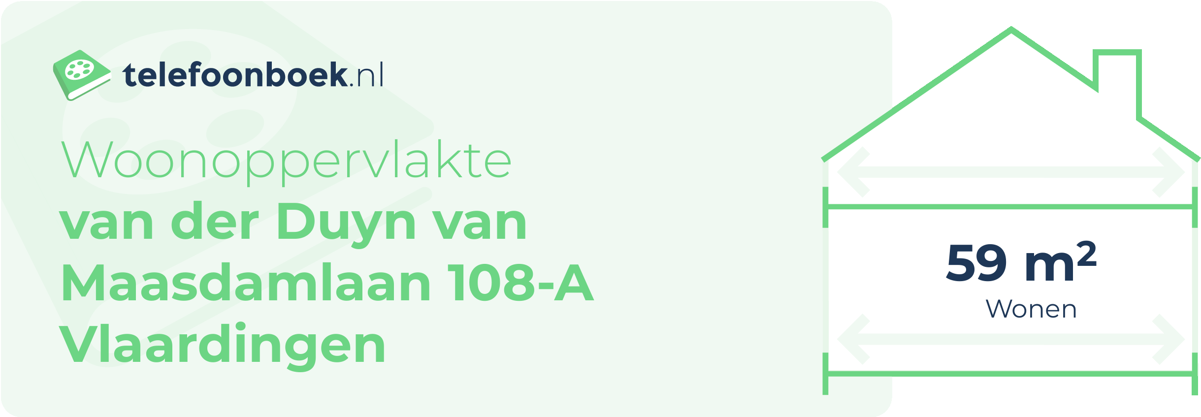 Woonoppervlakte Van Der Duyn Van Maasdamlaan 108-A Vlaardingen