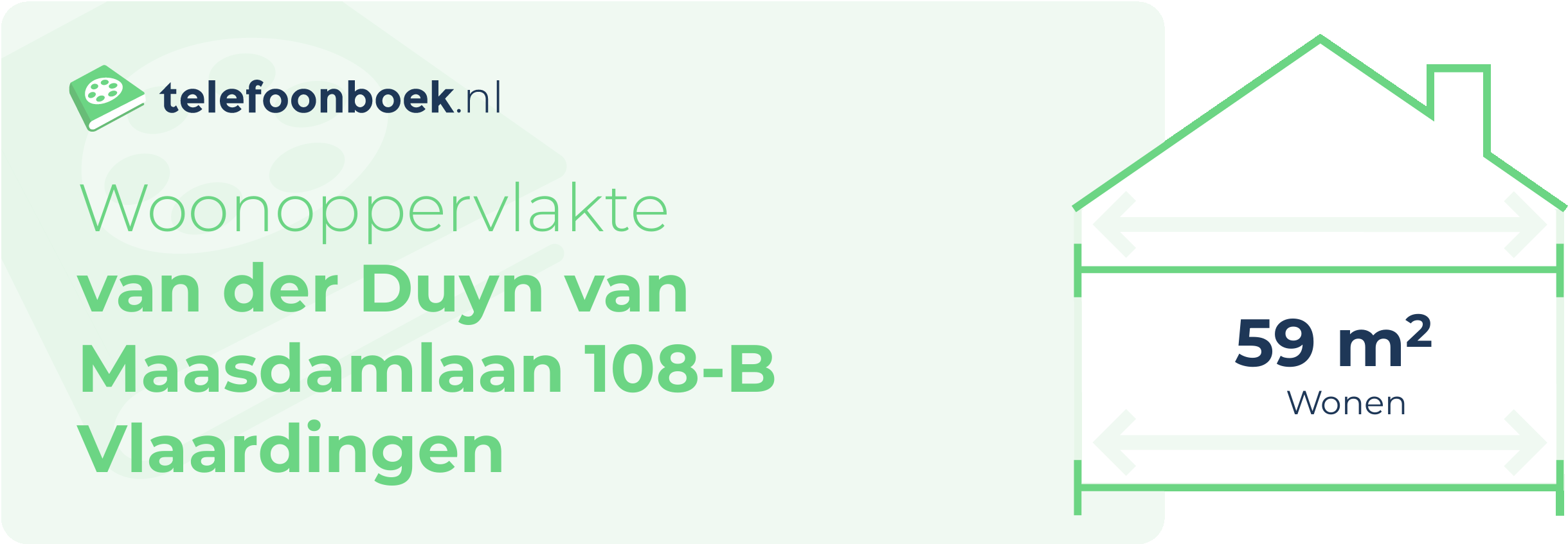Woonoppervlakte Van Der Duyn Van Maasdamlaan 108-B Vlaardingen