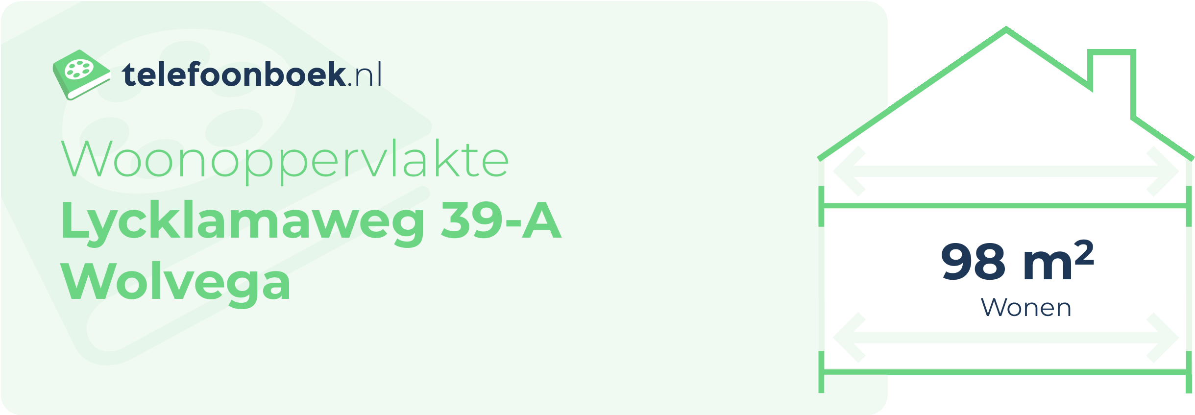 Woonoppervlakte Lycklamaweg 39-A Wolvega