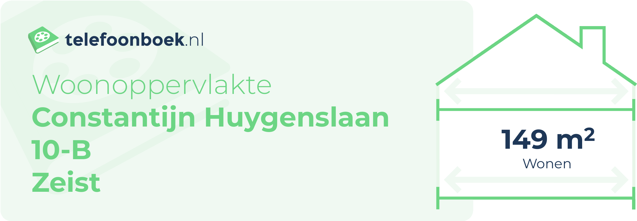 Woonoppervlakte Constantijn Huygenslaan 10-B Zeist