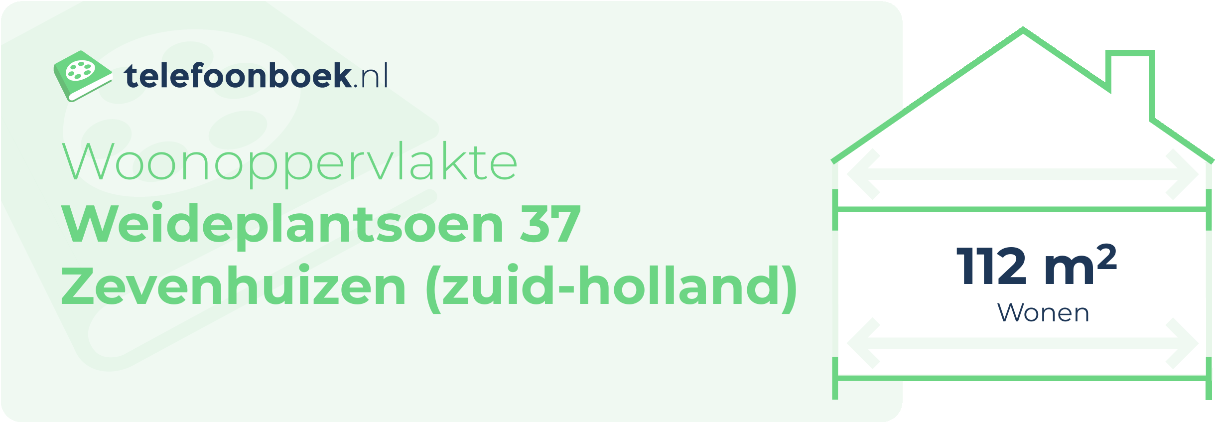 Woonoppervlakte Weideplantsoen 37 Zevenhuizen (Zuid-Holland)