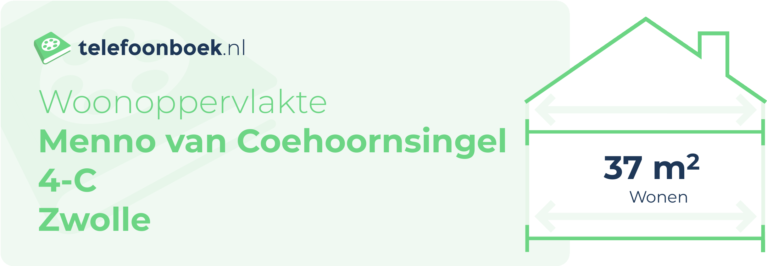Woonoppervlakte Menno Van Coehoornsingel 4-C Zwolle