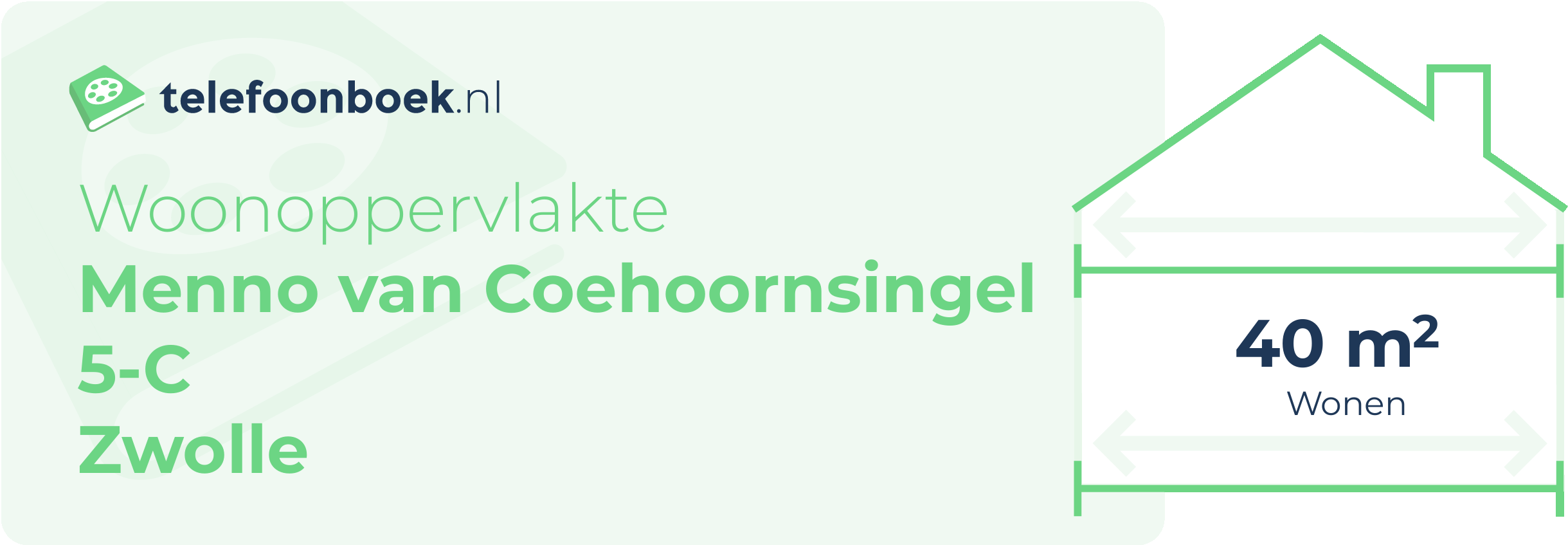 Woonoppervlakte Menno Van Coehoornsingel 5-C Zwolle