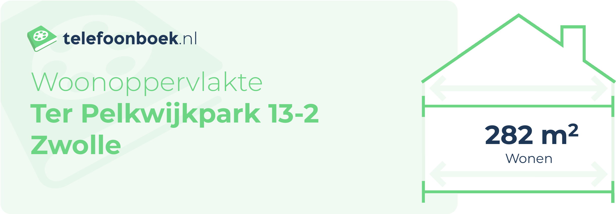 Woonoppervlakte Ter Pelkwijkpark 13-2 Zwolle