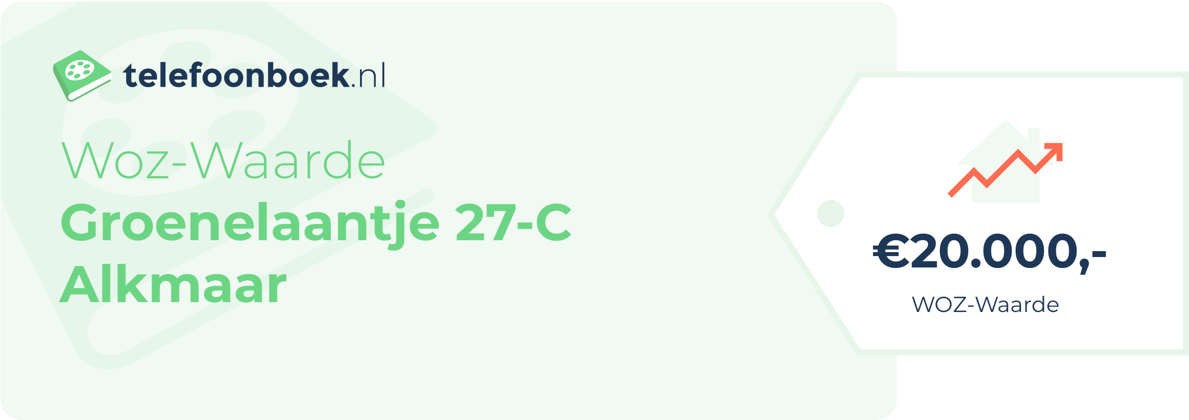 WOZ-waarde Groenelaantje 27-C Alkmaar