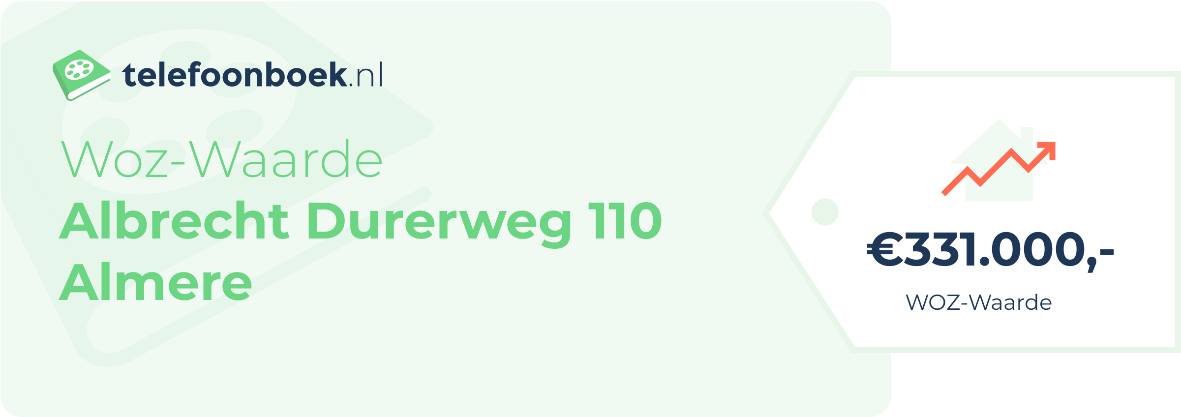 WOZ-waarde Albrecht Durerweg 110 Almere
