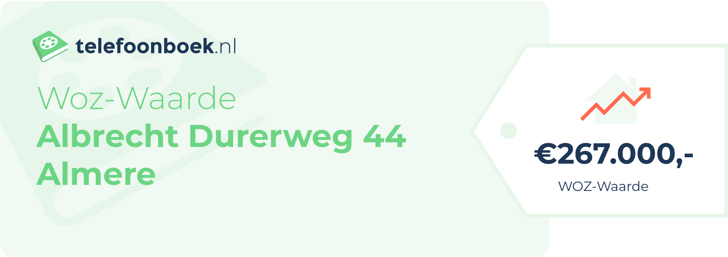 WOZ-waarde Albrecht Durerweg 44 Almere