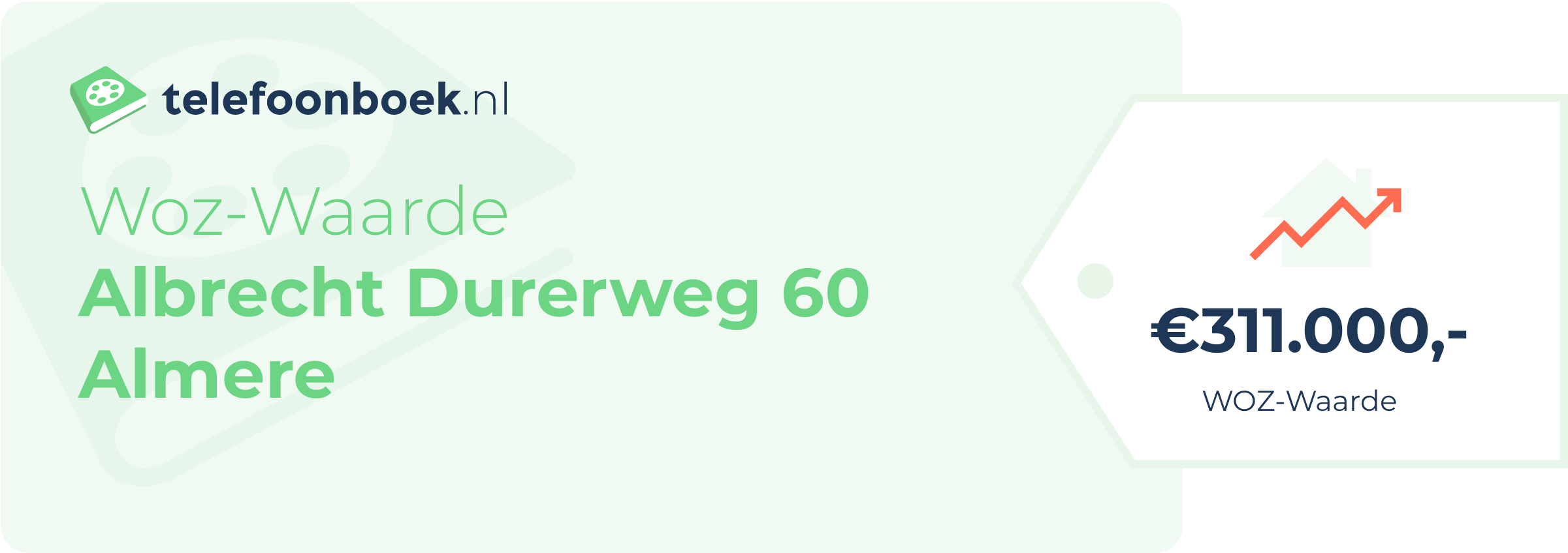 WOZ-waarde Albrecht Durerweg 60 Almere