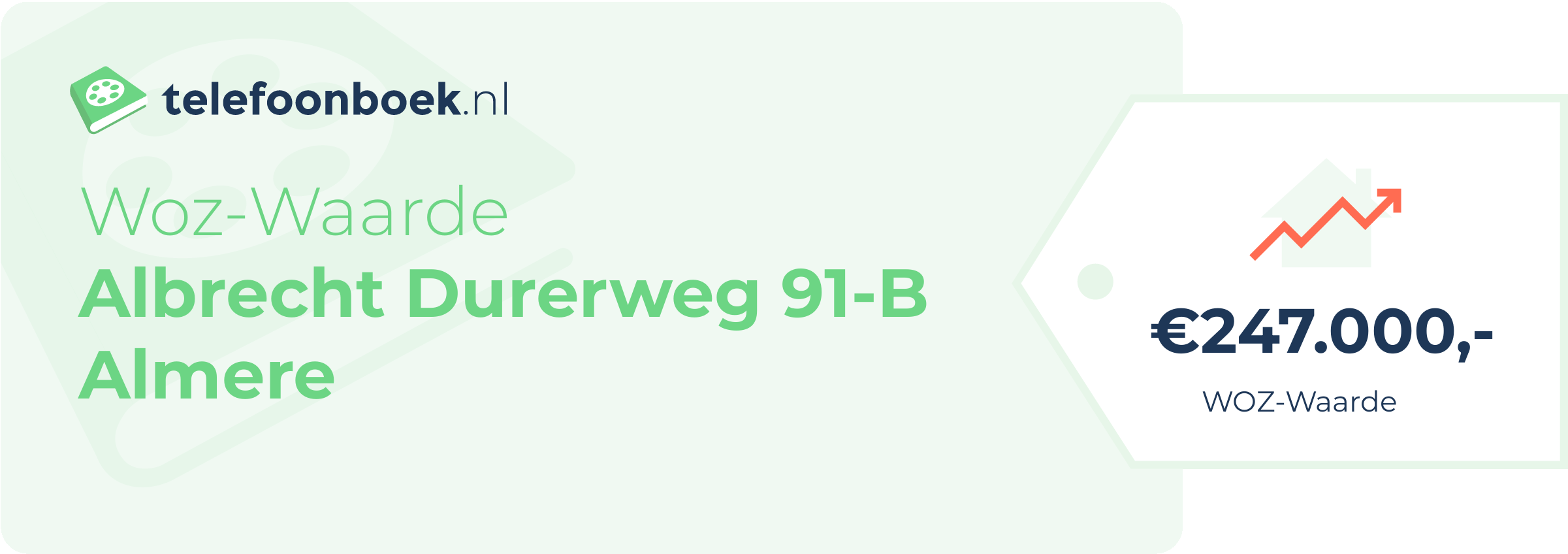 WOZ-waarde Albrecht Durerweg 91-B Almere