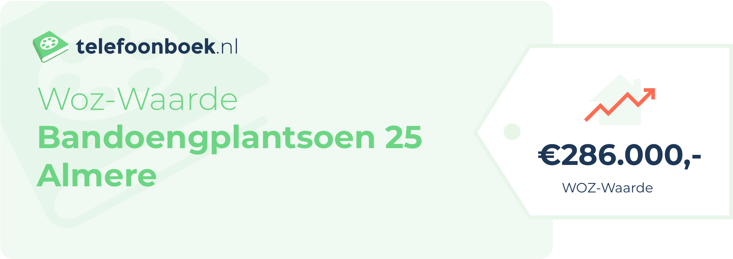 WOZ-waarde Bandoengplantsoen 25 Almere