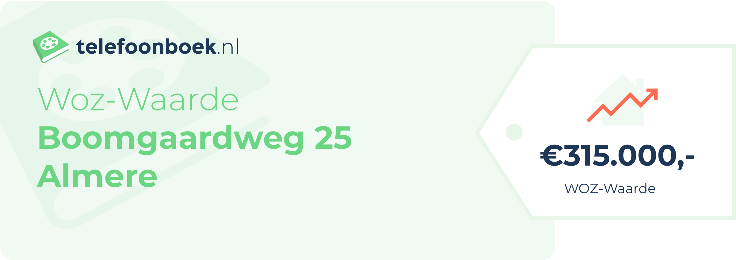 WOZ-waarde Boomgaardweg 25 Almere