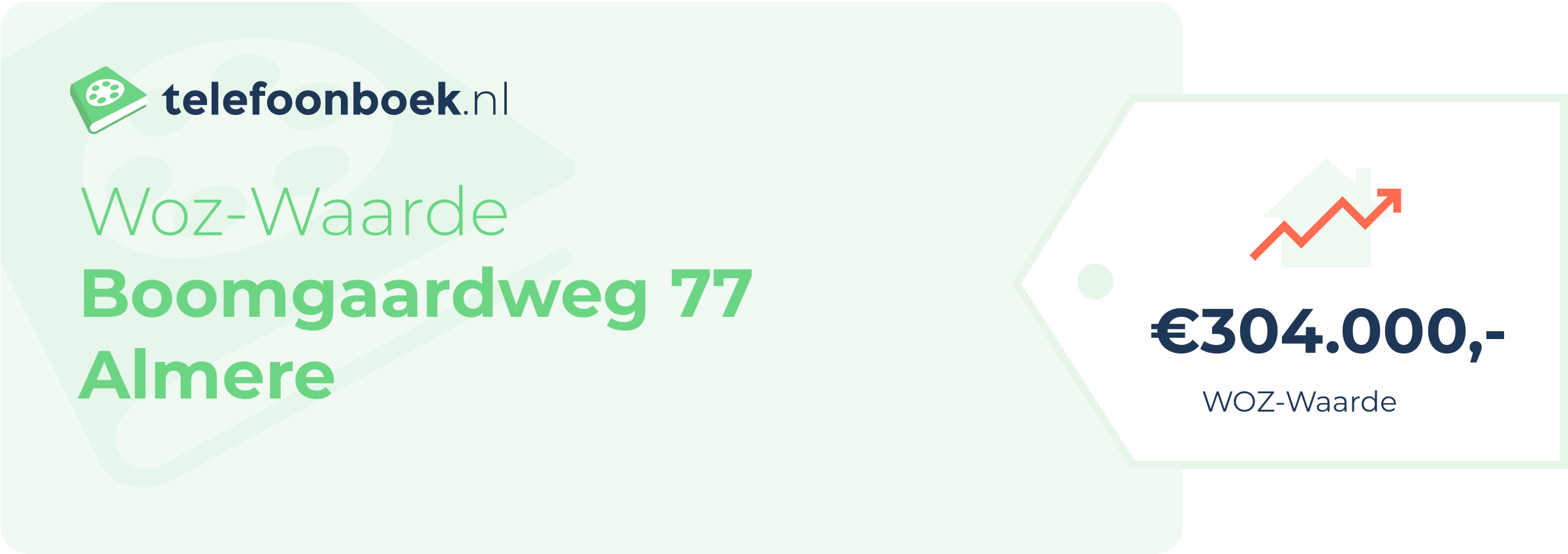 WOZ-waarde Boomgaardweg 77 Almere