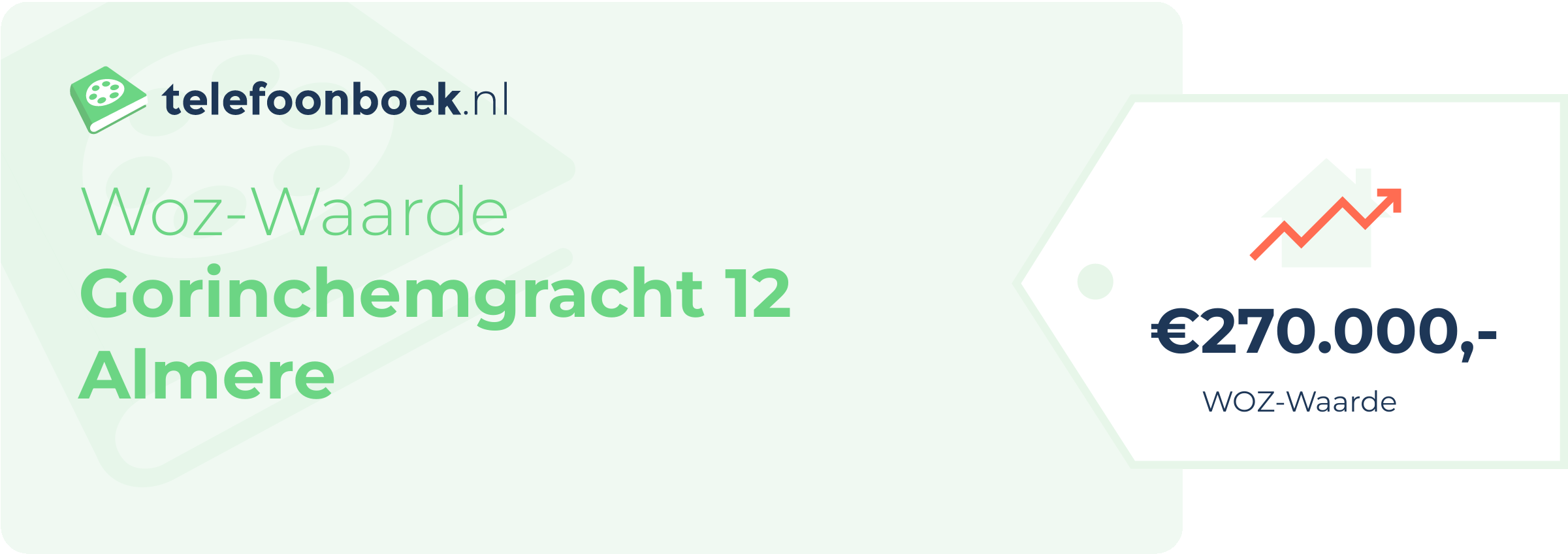 WOZ-waarde Gorinchemgracht 12 Almere