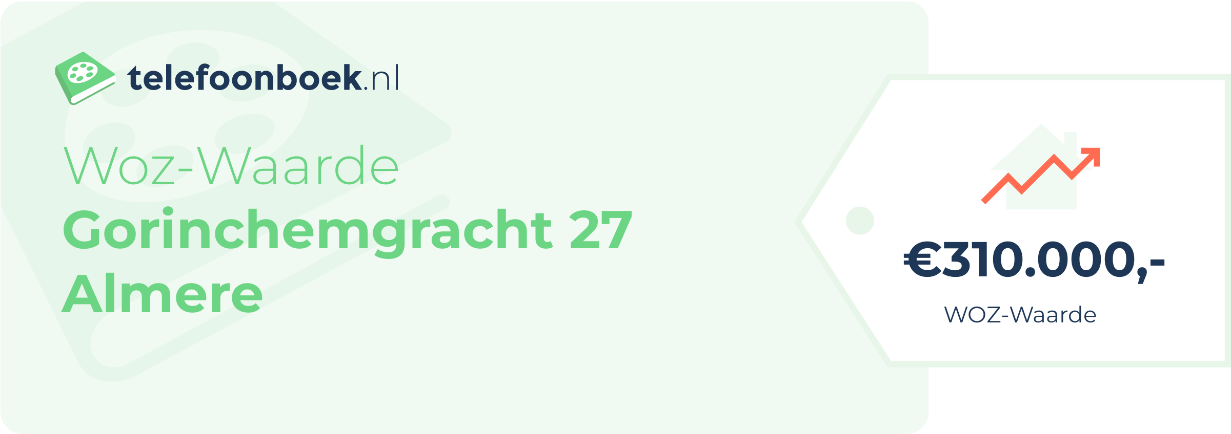 WOZ-waarde Gorinchemgracht 27 Almere
