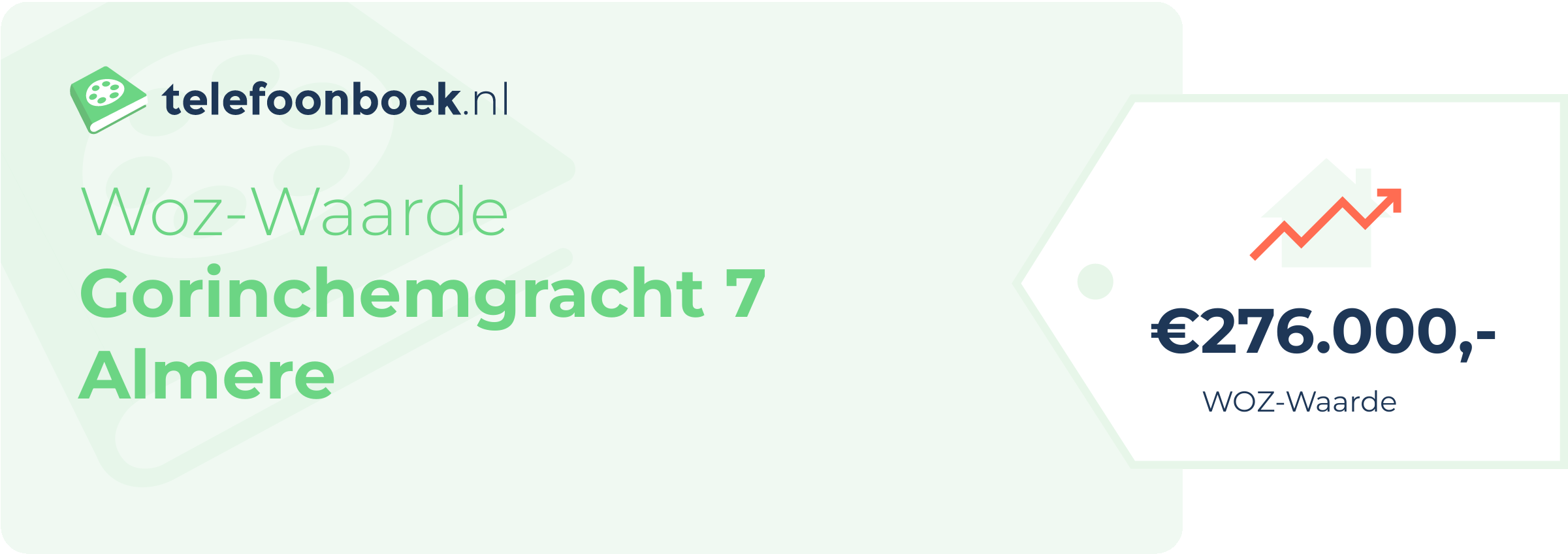 WOZ-waarde Gorinchemgracht 7 Almere