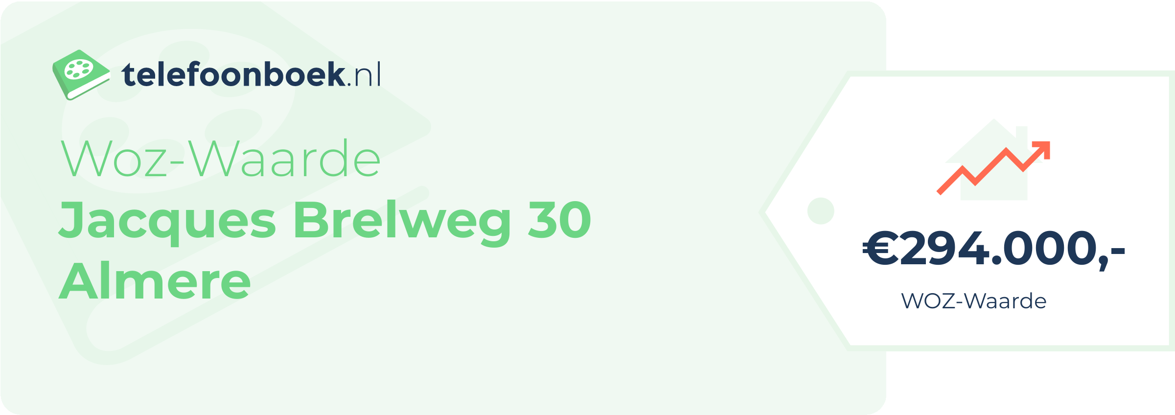 WOZ-waarde Jacques Brelweg 30 Almere