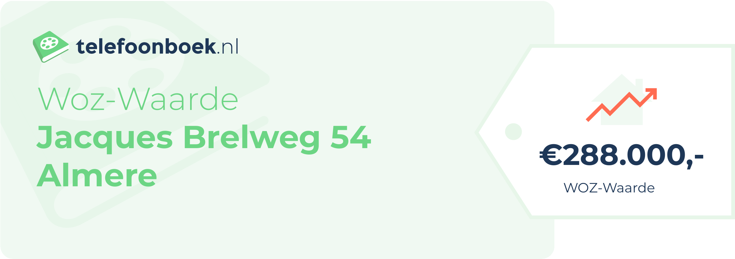 WOZ-waarde Jacques Brelweg 54 Almere