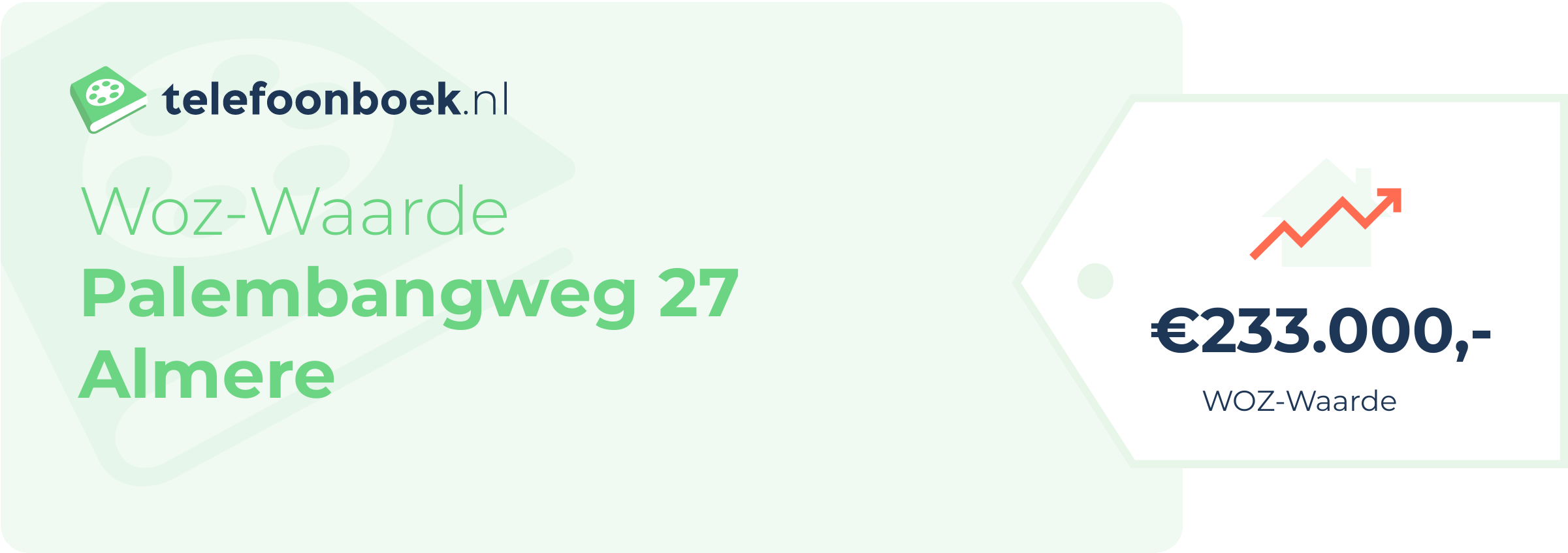 WOZ-waarde Palembangweg 27 Almere