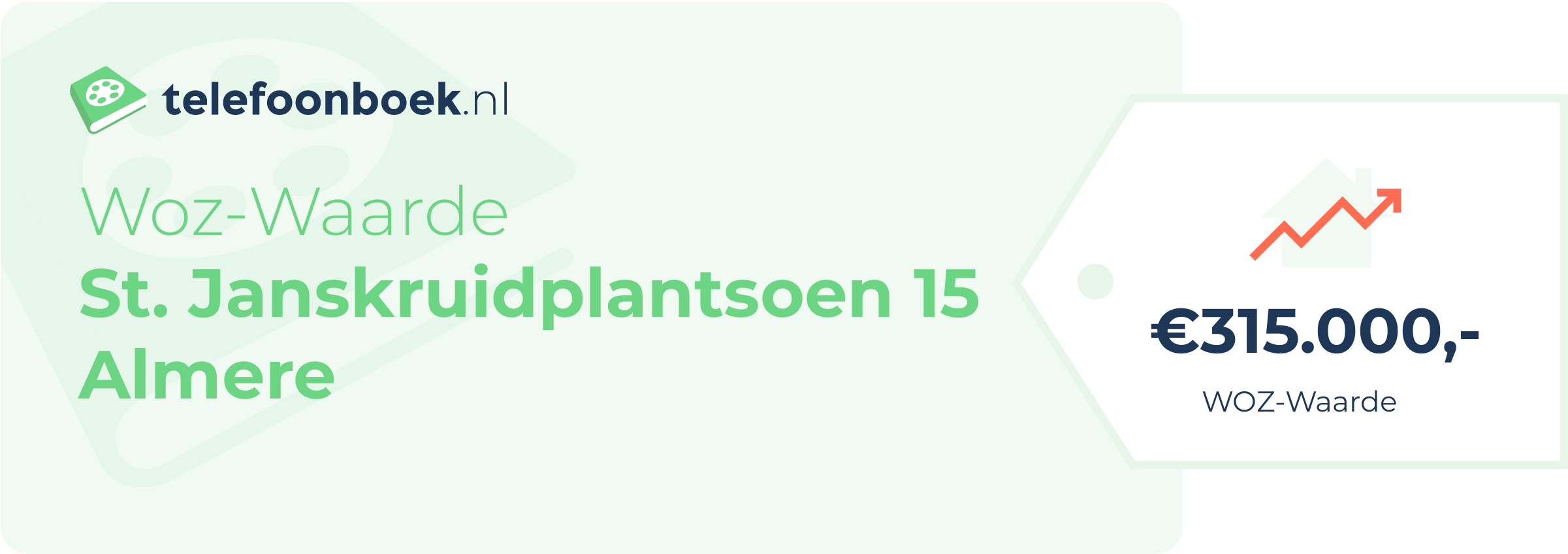 WOZ-waarde St. Janskruidplantsoen 15 Almere