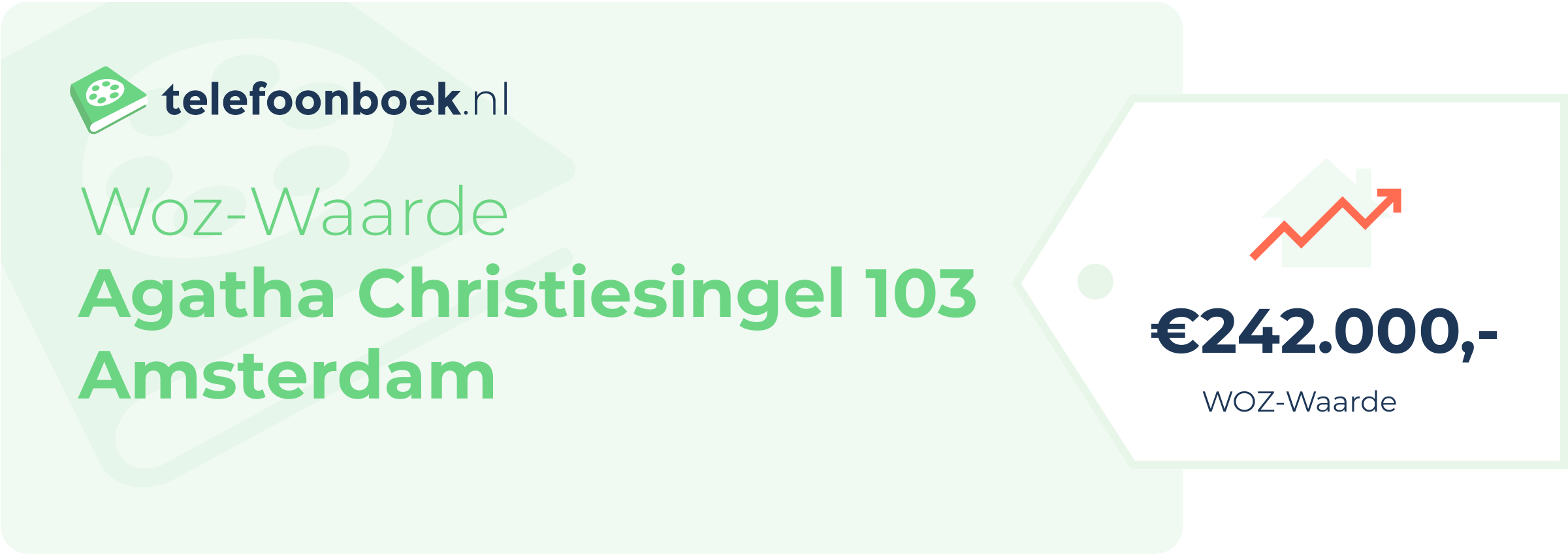 WOZ-waarde Agatha Christiesingel 103 Amsterdam