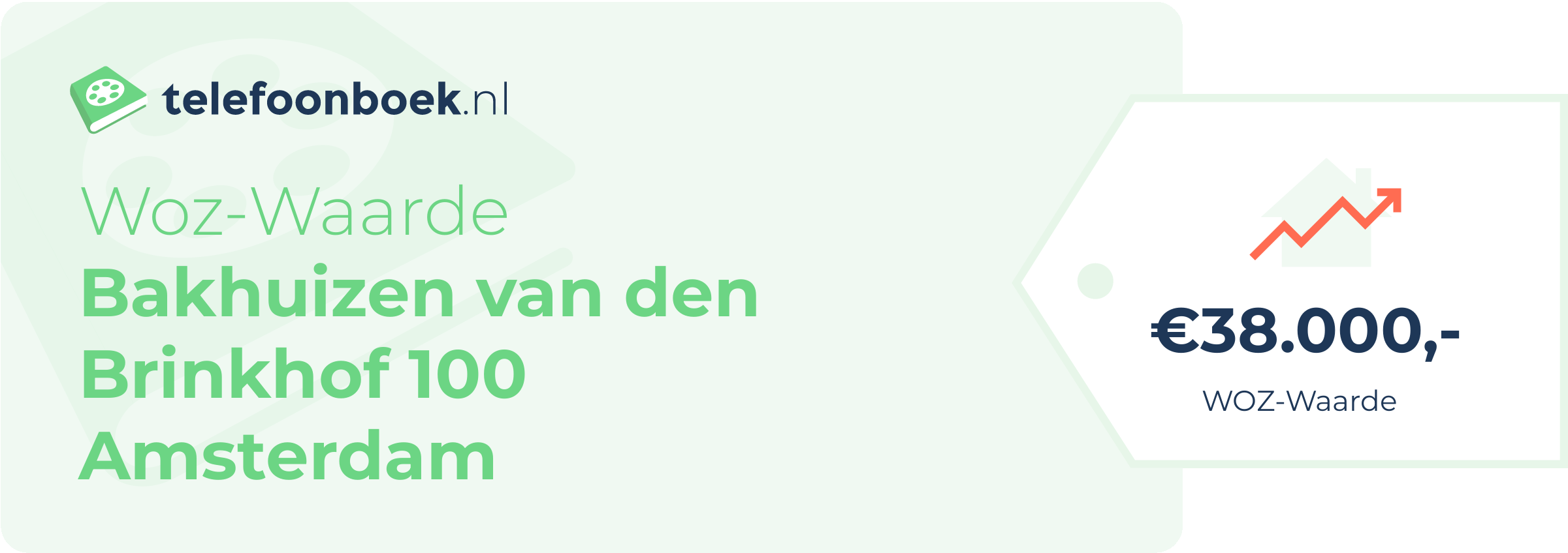 WOZ-waarde Bakhuizen Van Den Brinkhof 100 Amsterdam