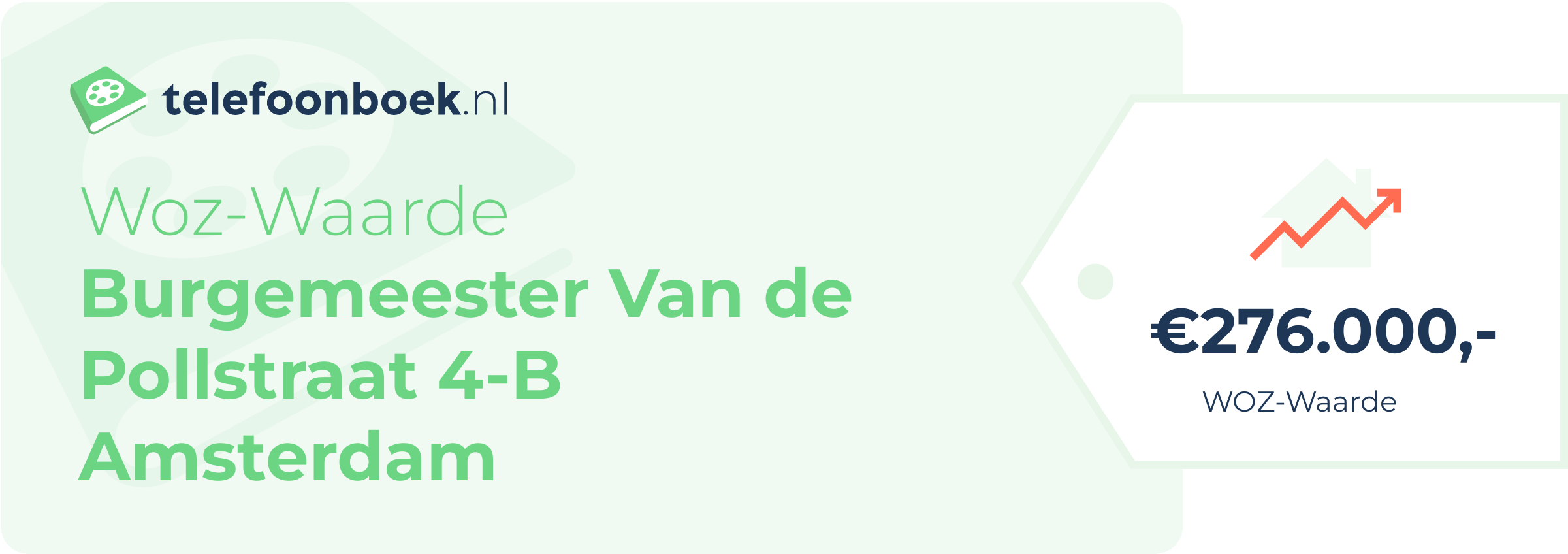 WOZ-waarde Burgemeester Van De Pollstraat 4-B Amsterdam