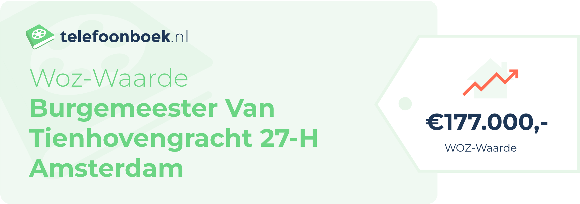 WOZ-waarde Burgemeester Van Tienhovengracht 27-H Amsterdam