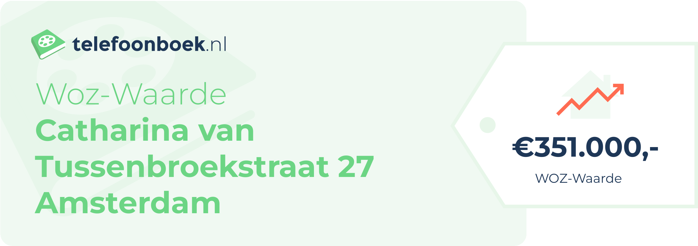 WOZ-waarde Catharina Van Tussenbroekstraat 27 Amsterdam