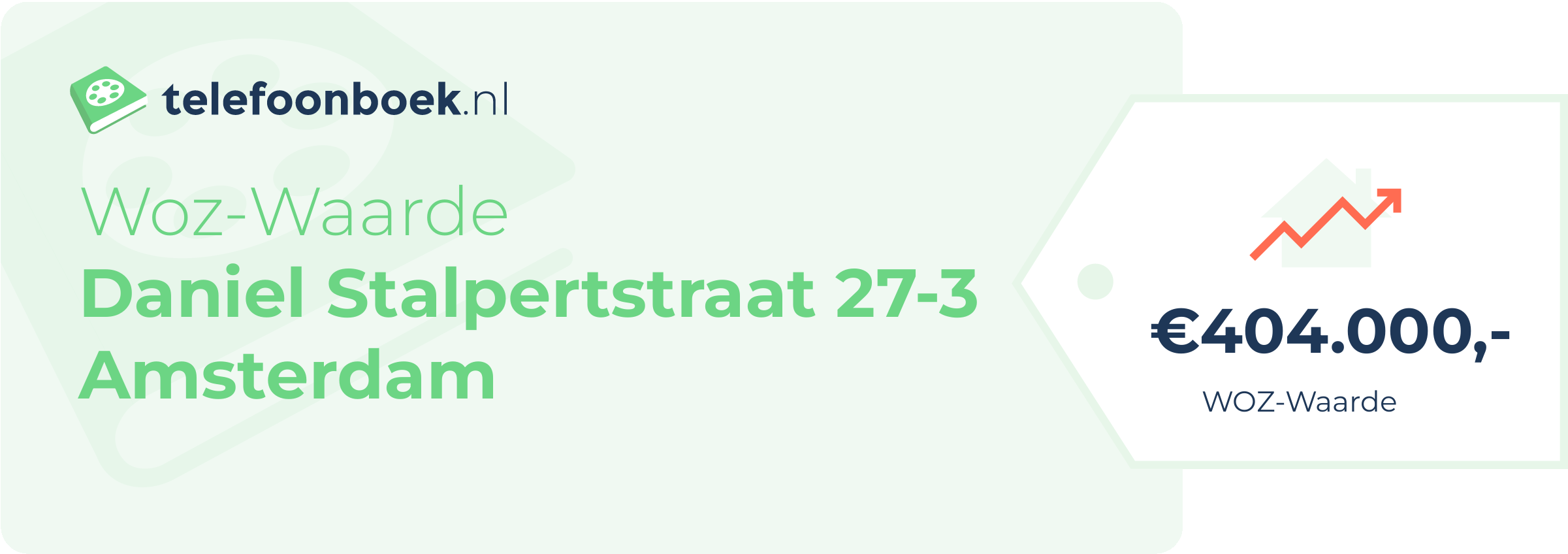 WOZ-waarde Daniel Stalpertstraat 27-3 Amsterdam