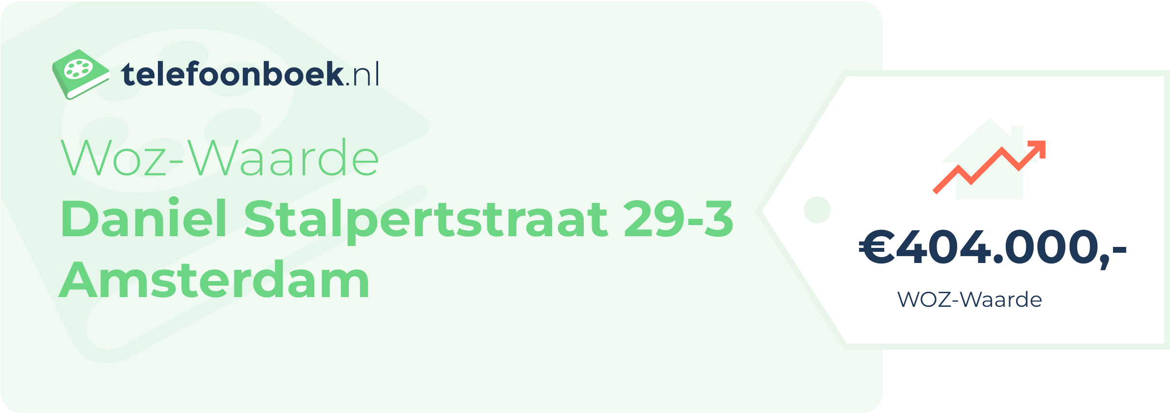 WOZ-waarde Daniel Stalpertstraat 29-3 Amsterdam