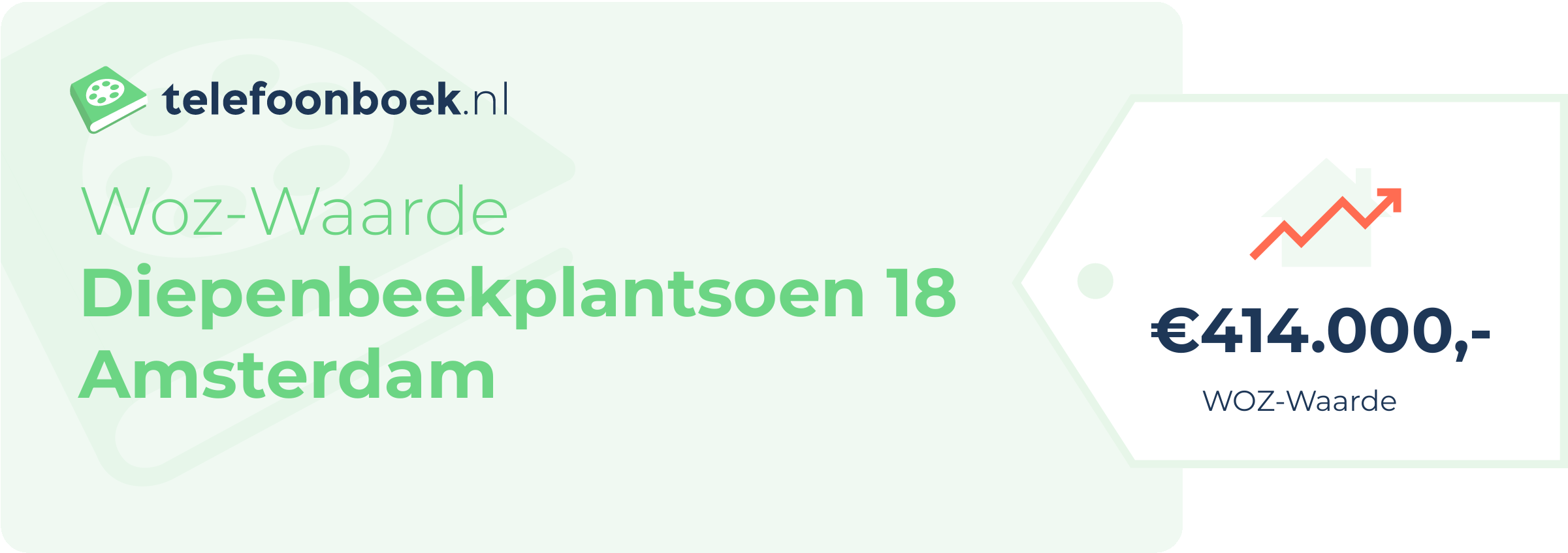 WOZ-waarde Diepenbeekplantsoen 18 Amsterdam